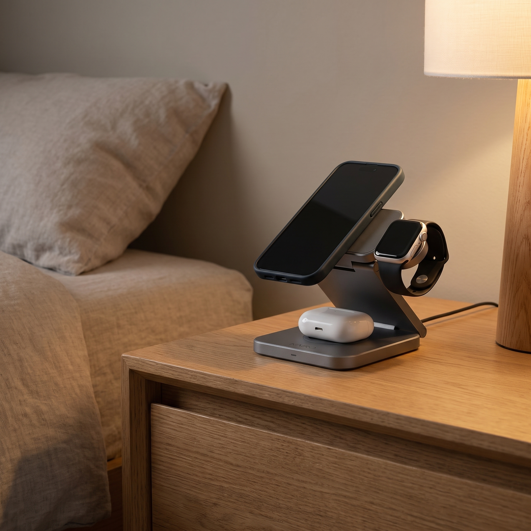 Kairo MagDock 3-in-1 Foldable Wireless Charger lifestyle