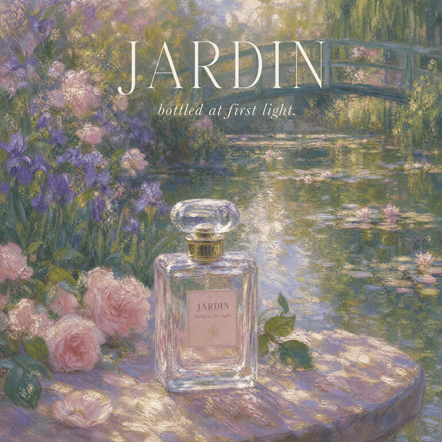 Claude Monet Impressionist style product shot