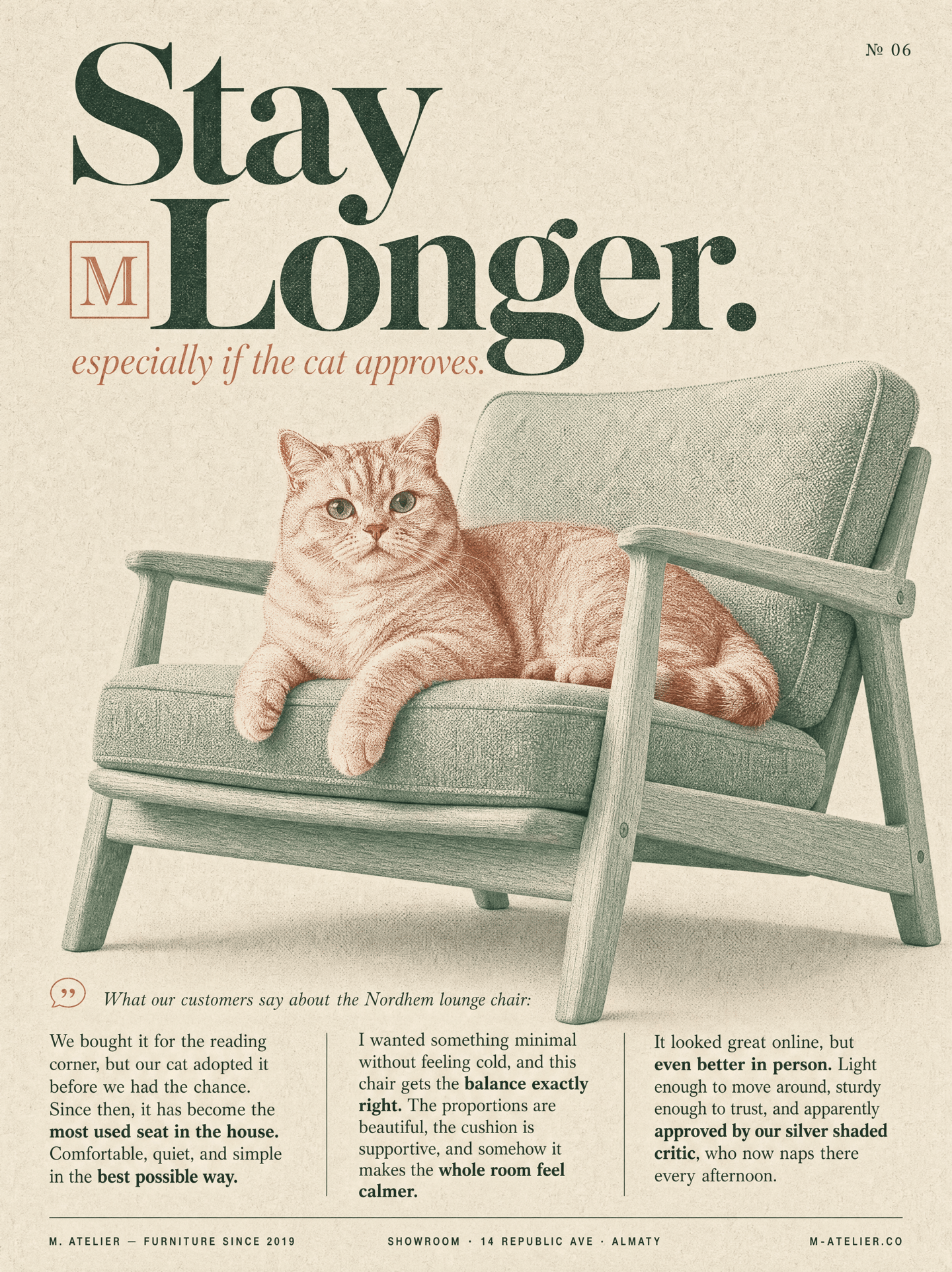 Magazine style poster