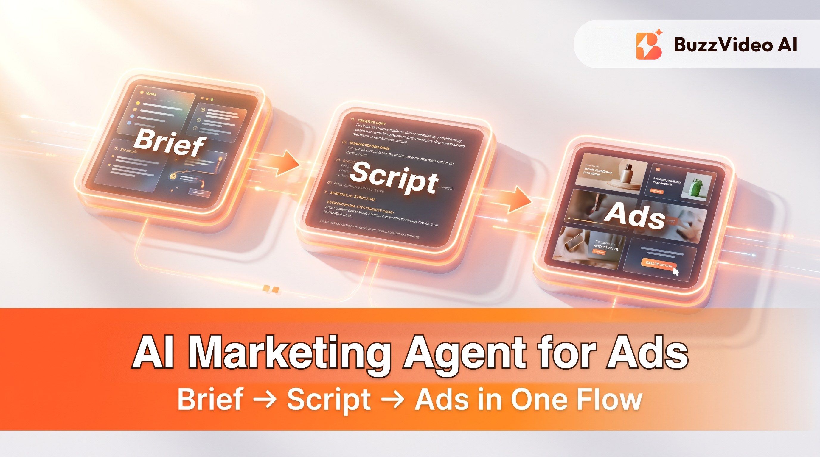 AI Marketing Agent for Ads: Brief → Script → Video in One Workflow