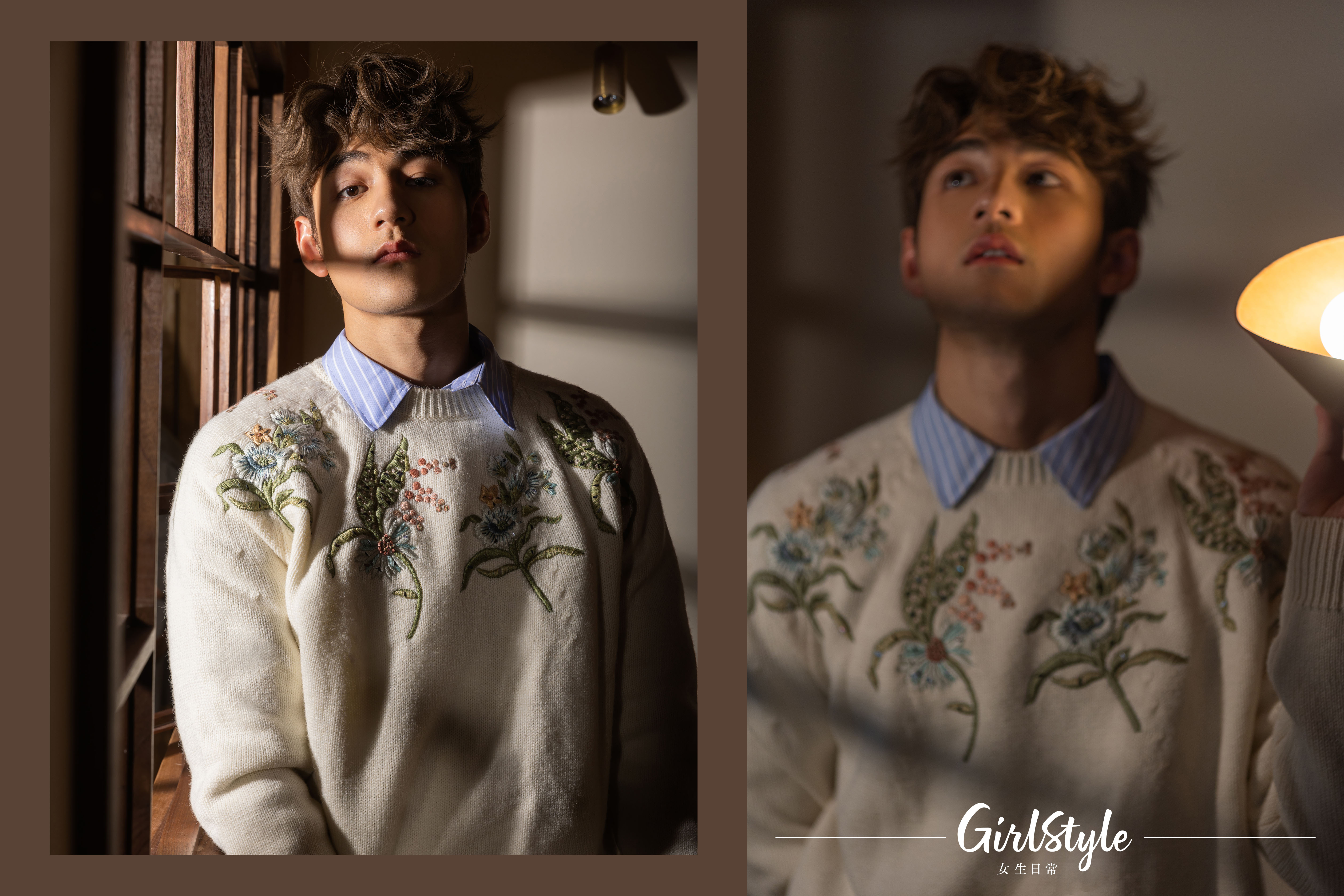 Sweater 、Shirt (Both From Dior)