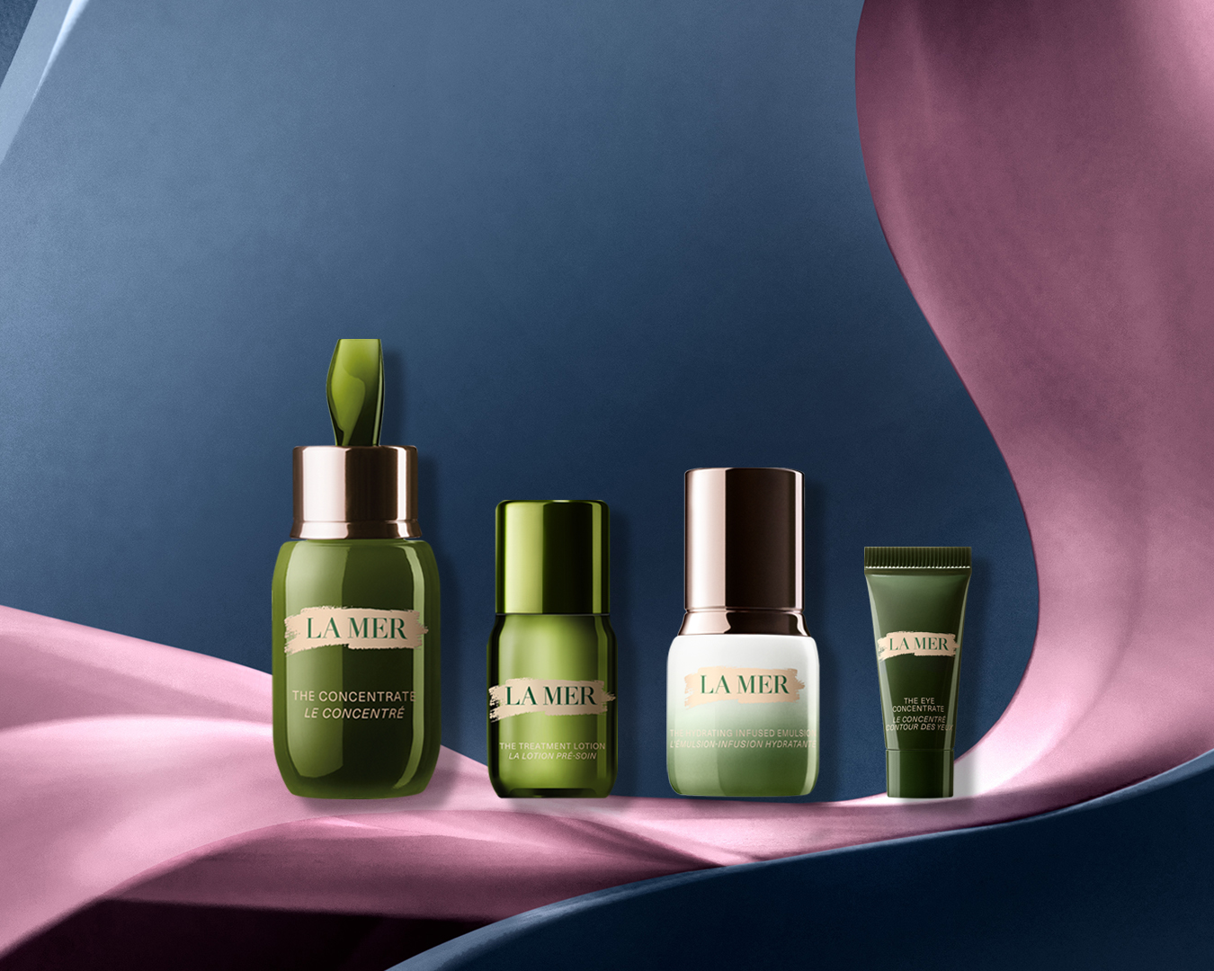 「The Soothing Renewal Set 強效修護精華套裝」(售價 HK$1,815)，當中包括 4 款皇牌修護產品：The Concentrate 極緻修護精華 15ml、The Treatment Lotion 肌底修護液 15ml、The Hydrating Infused Emulsion 水潤保濕乳液 15ml ，以及 The Eye Concentrate 眼部精華乳霜 3ml。