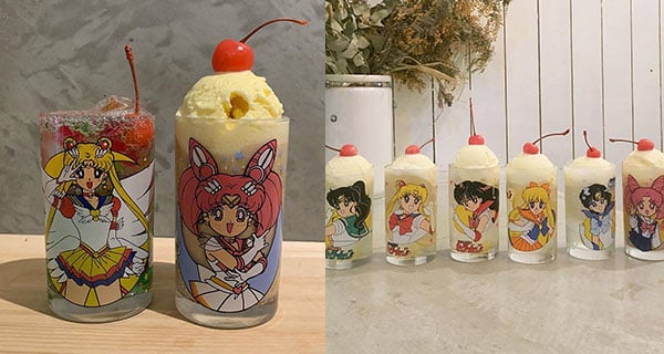 【日本】美少女戰士玻璃杯 大阪cafe特別收藏
