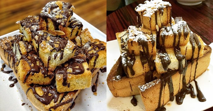 [Hong Kong] Unique snack/desert item in Tai Po – Crispy Toast Bites with Almond & Chocolate sauce!