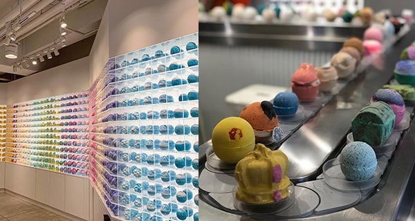 【日本】LUSH原宿概念店 繽紛泡澡球主題超夢幻