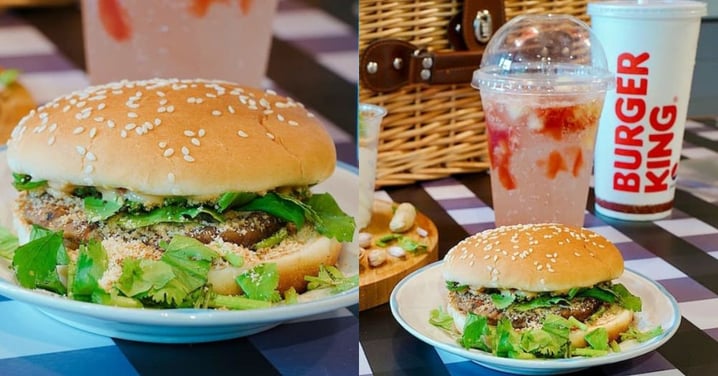 【台灣】地道台灣古早味X經典美式風味!Burger King新推「花生芫荽刈包烤牛堡」