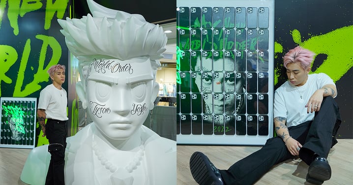 【香港】TYSON YOSHI銅鑼灣個人藝術展! 巨型頭像藝術品!限定演唱會紀念品