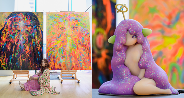 【香港】尖沙咀Pucky畢奇個人畫展，全新抽象風格畫作+會場限定精品
