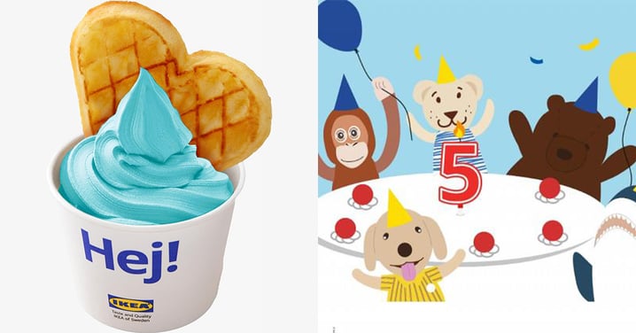 【香港】IKEA5週年優惠！買滿指定金額減$200！$12波子汽水味乳酪窩夫！