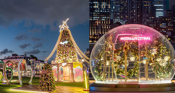 【香港】七大維港海濱聖誕裝置,巨型華爾滋舞聖誕樹+大型雪球裝置