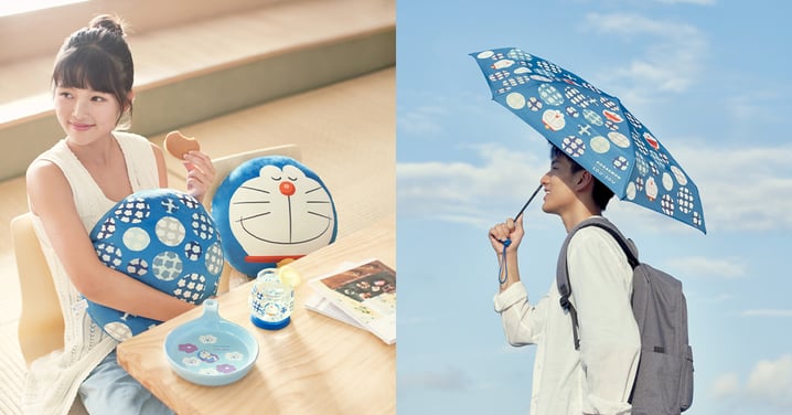 【香港7-11】多啦A夢x日本Sou·Sou限定精品！防UV超輕量雨摺遮/公仔/咕𠱸