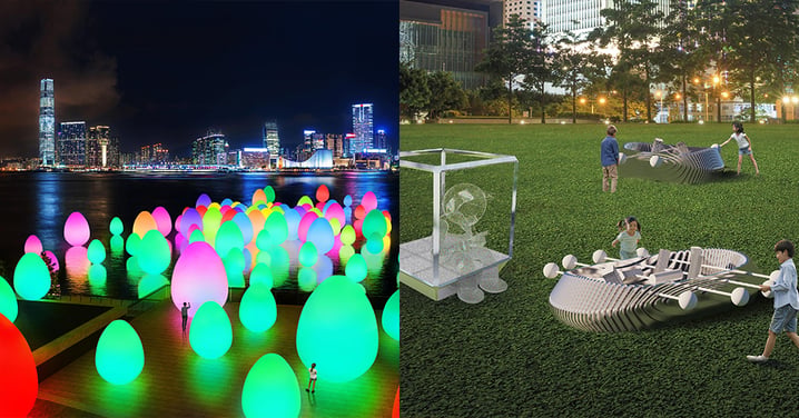 【中環好去處】teamLab 3月登陸中環添馬公園!300個彩色發光蛋裝置+變色樹木