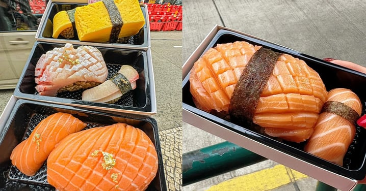 【澳門美食】爆紅超巨型壽司！手掌咁大~共三款口味