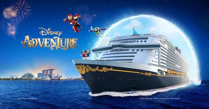 【迪士尼郵輪】迪士尼全新探險號Disney Adventure新加坡啟航!全球最長「海上雲霄飛車」/7大主題區域