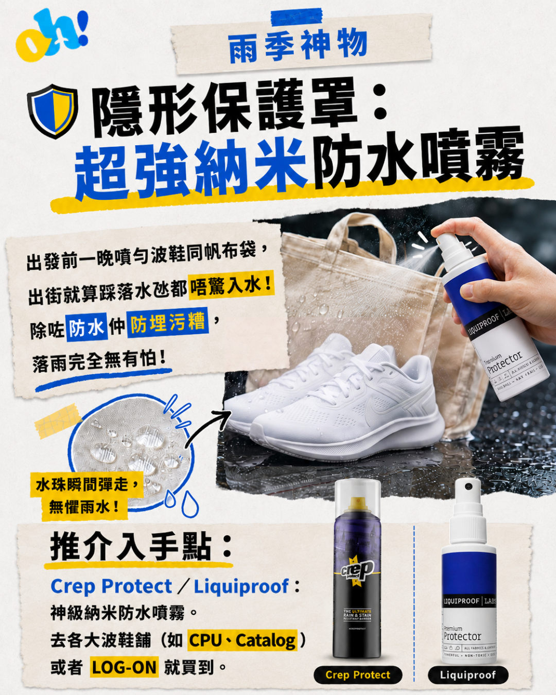 雨季旅遊裝備