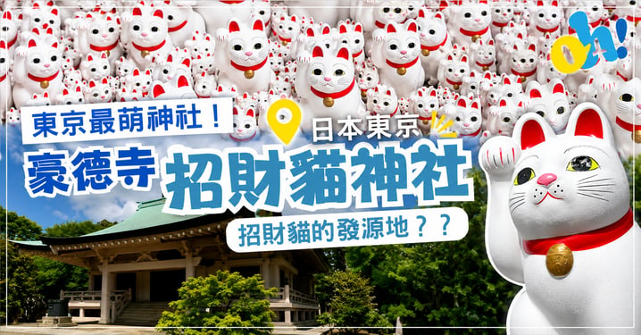 東京最萌神社！豪德寺萬隻招財貓超震撼，原來呢度先係真正發源地！