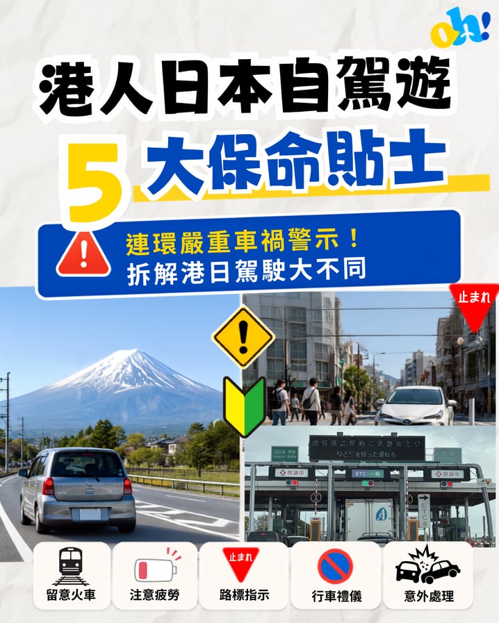 【日本自駕遊新手懶人包】租車、保險、路牌、應變全攻略