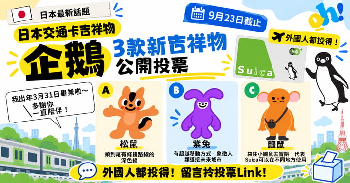 Suica西瓜卡企鵝做滿25年 宣布2027年正式「畢業」！