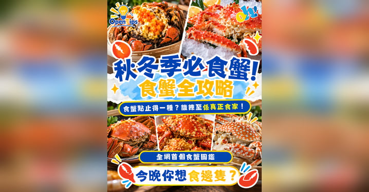 【2026 秋冬季食蟹指南】全網首個食蟹圖鑑!大閘蟹、松葉蟹、帝王蟹、麵包蟹與花蟹大比拼:最佳賞味期與挑選秘訣