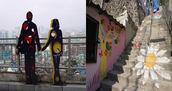 一次過睇哂2個人氣打卡景點！梨花洞壁畫村+馬羅尼矣公園｜韓國旅遊｜放假去邊