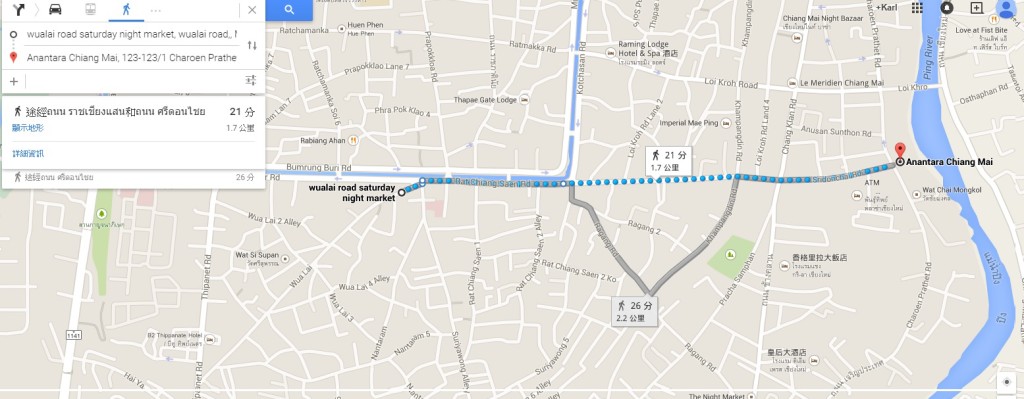 20150412 Chiang Mai Saturday Night Market Map