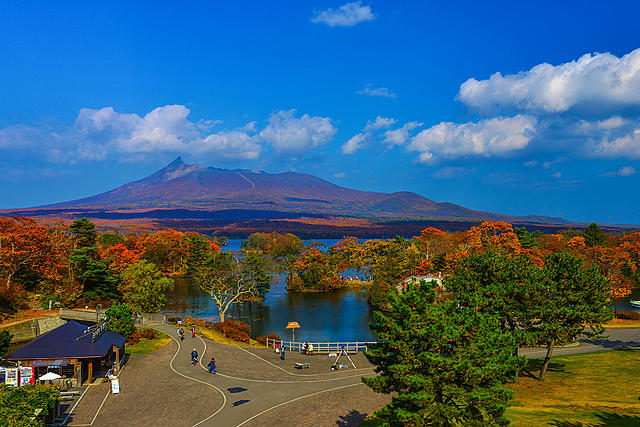 日本 – 紅葉最前線，北海道大沼公園
