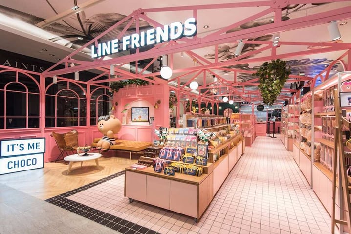 全粉紅LINE Cafe登陸台北! 少女心打卡新熱點~ | 台灣 | 放假去邊