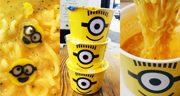 Minions芝士粟米杯麵 韓國便利店GS25有售｜韓國美食｜放假去邊
