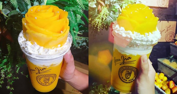 IG人氣打卡飲品! 靚靚芒果花果昔｜台灣美食｜放假去邊
