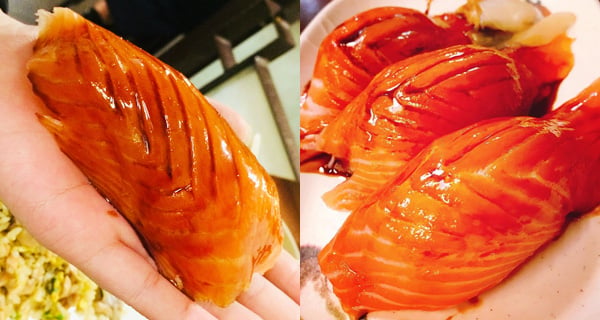 手掌咁大塊三文魚呀! 台北西門町CP值高日式料理｜台灣美食｜放假去邊