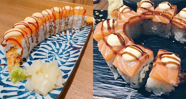 觀塘特色壽司卷 炸蝦三文魚芝士卷物| 香港美食 | 放假去邊