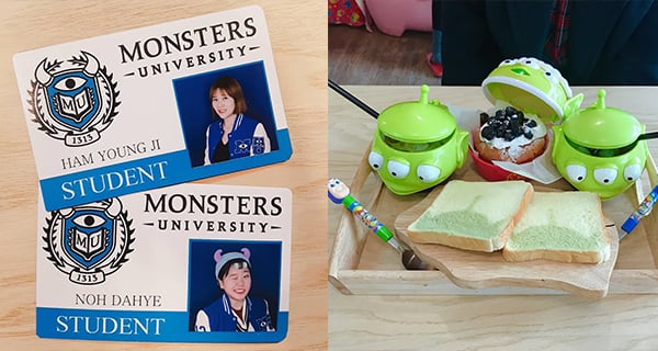 迪士尼迷注意！釜山必去Café ~ 仲有得攞怪獸大學學生證｜韓國旅遊｜放假去邊