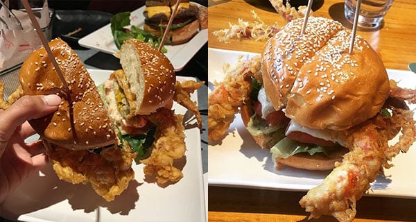 超足料！殿堂級漢堡 霸氣軟殼蟹漢堡｜香港美食｜放假去邊