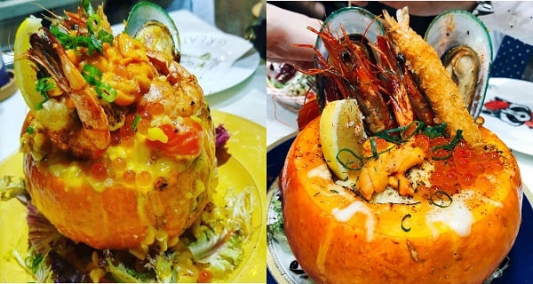 旺角必食! 原隻南瓜海膽海鮮意大利飯 睇見都想食呀!｜香港美食｜放假去邊