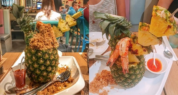 大埔泰國菜！超浮誇賣相 人氣必食新鮮菠蘿蝦炒飯！｜香港美食｜放假去邊