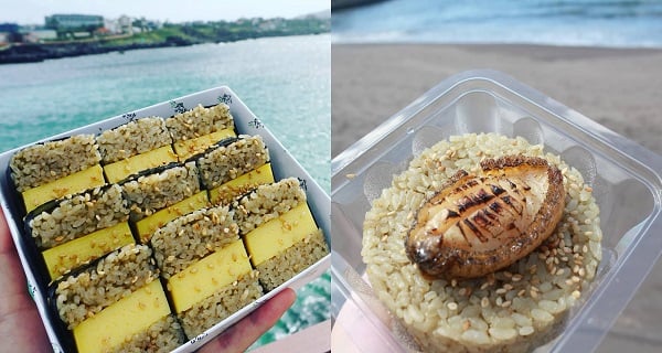濟州必食名物！超人氣紫菜飯卷...仲有原隻鮑魚飯卷！｜韓國美食｜放假去邊