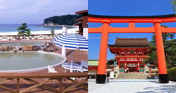意樂旅遊 - 日本關西5天旅程【大阪、京都、和歌山貓站長、水果村、黑潮市場、古湯溫泉】
