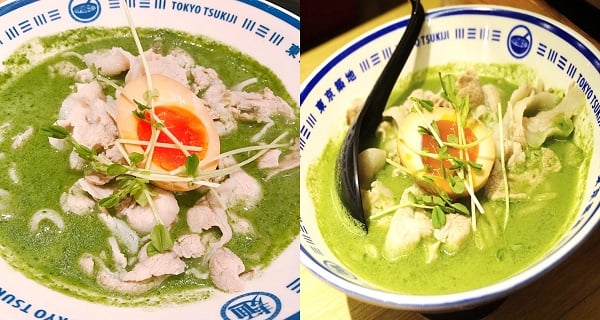 旺角超特別綠色拉麵 你你你...敢唔敢試？｜香港美食｜放假去邊