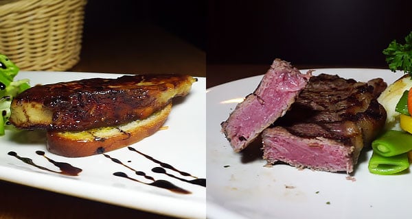 【旺角$198五道菜】鵝肝、生蠔、厚切西冷～ 9pm後全單75折!｜香港美食｜放假去邊