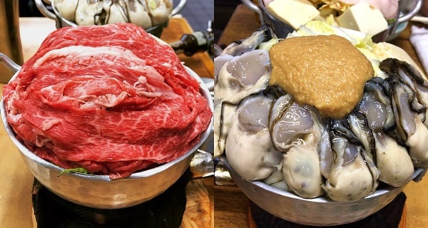 大阪居酒屋一人火鍋 小編推介牛肉鐵鍋＋冬季限定味噌蠔鍋！｜日本美食｜放假去邊