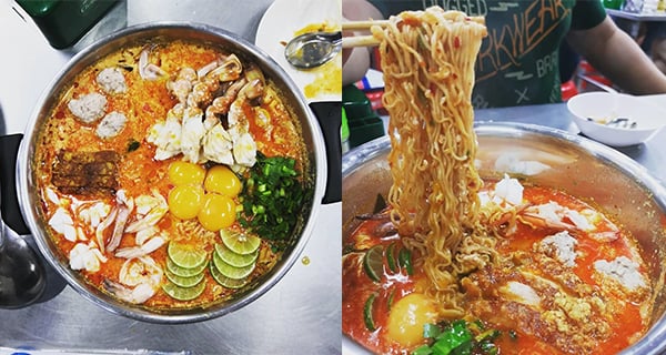 曼谷宵夜首選!!!冬陰功海鮮媽媽麵鍋｜泰國美食｜放假去邊
