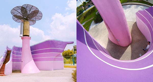 號稱全台最大！台中新社星願紫風車｜台灣旅遊｜放假去邊