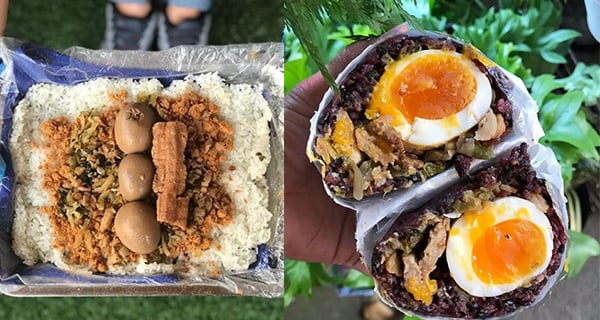 台灣限量溏心豬排飯糰 配料豐富口感滿足｜台灣美食｜放假去邊