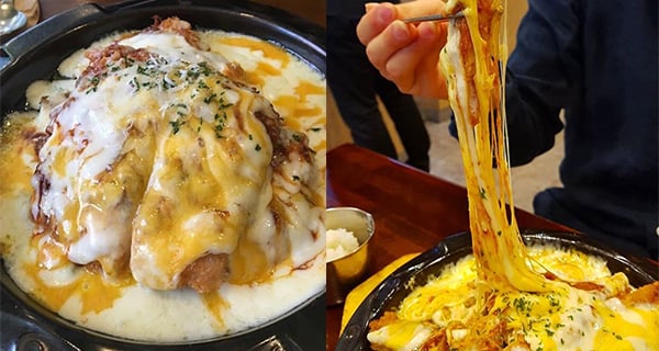 首爾拉絲芝士炸豬排飯 芝士多到好似瀑布咁誇張｜韓國美食｜放假去邊