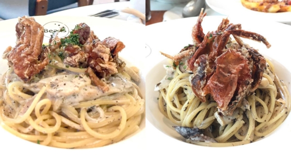 沙田必食！勁吸引！黑松露軟殼蟹意粉｜香港美食｜放假去邊