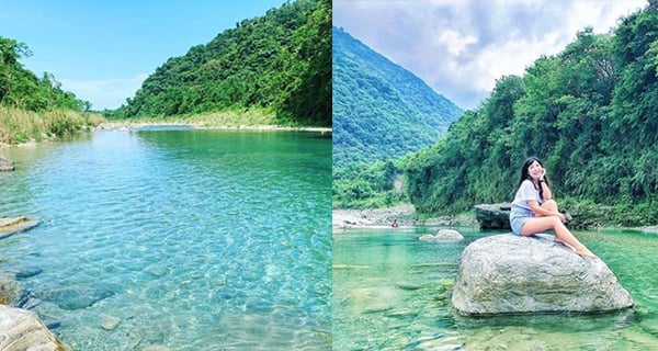 台灣花蓮翡翠色溪水 清澈透涼打卡一流｜台灣旅遊｜放假去邊