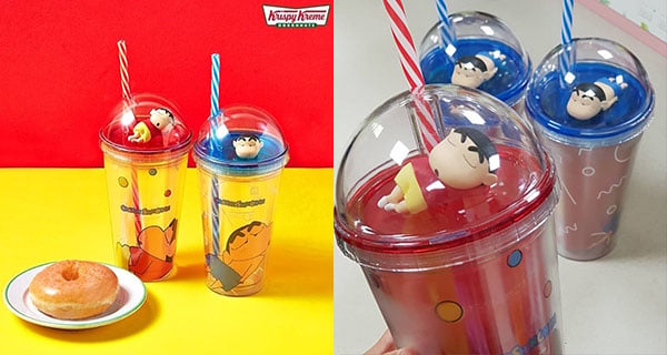 韓國Krispy Kreme 蠟筆小新杯 飲水都要望住小新訓覺｜韓國購物｜放假去邊