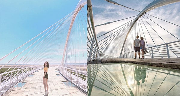 台灣新竹優雅豎琴橋 醉人景色唯美打卡 | 台灣旅遊 | 放假去邊