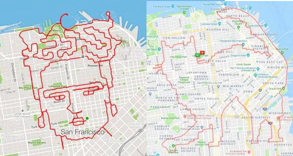 跑步都可以係一種藝術？跑手利用GPS畫畫｜美國趣聞｜放假去邊