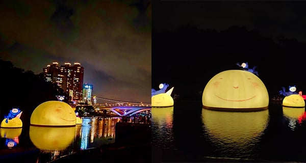 台灣幾米作品「月亮忘記了」 夢幻療癒映照湖畔上｜台灣旅遊｜放假去邊